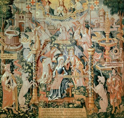 Maria im Tempel, aus Szenen aus dem Leben der Jungfrau, Tapisserie, 1530 von Unknown